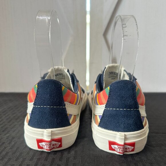 Vans SK8 Low Reissue Retro Stripes Sneakers in Dress Blue - Picture 7 of 10